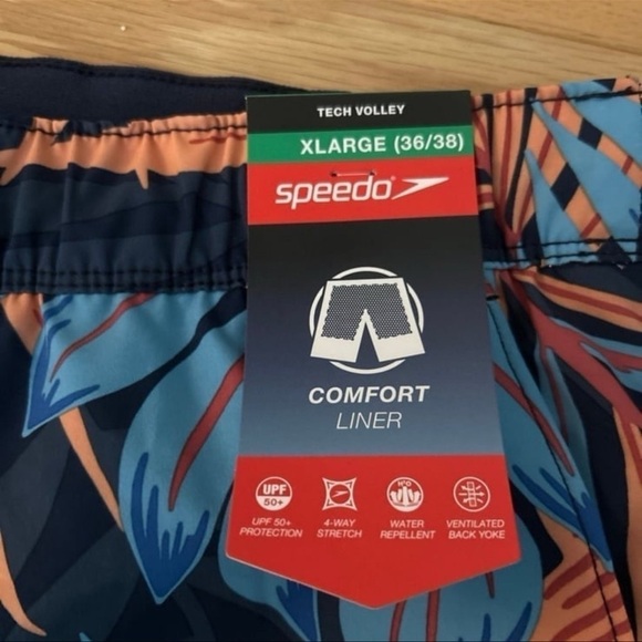 (NWT) Speedo Men’s Comfort Liner Swim Shorts, XL (36/38) - Picture 4 of 12